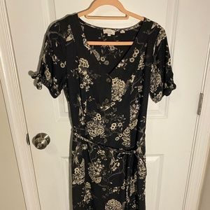 Black & White Floral Dress
